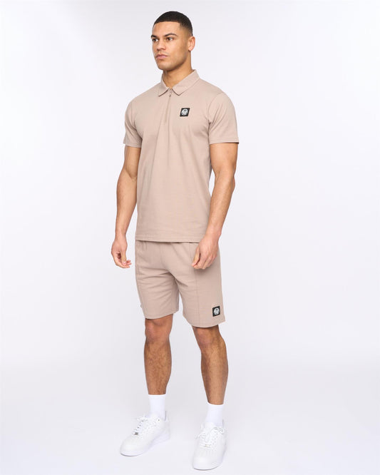 Henychill Polo/Shorts Set Taupe