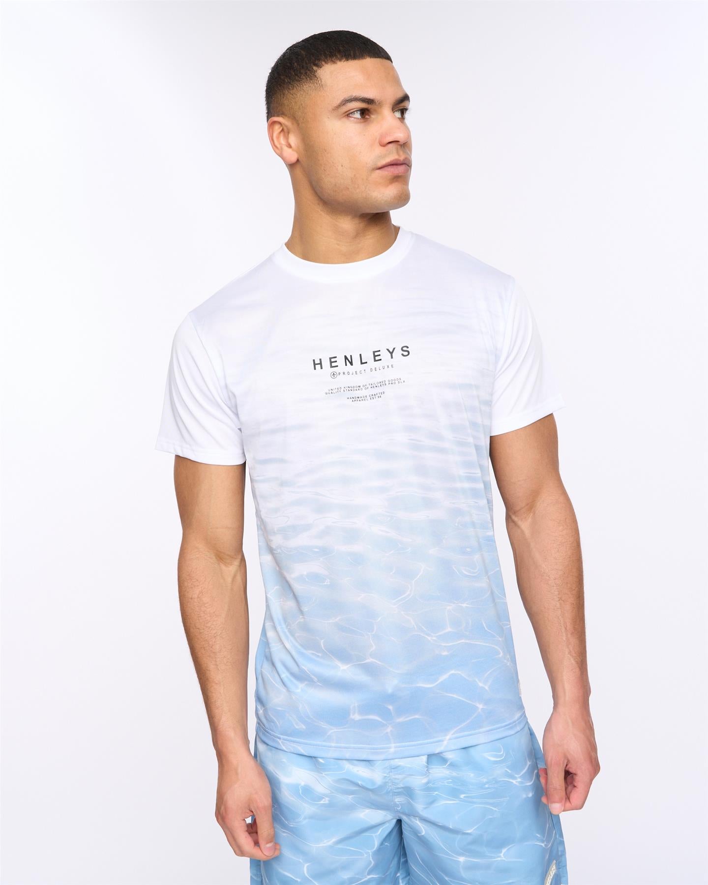 Henpool T Shirt Denim Blue