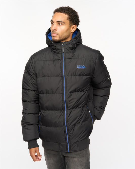 Thinker Puffer Bomber Jacket Black