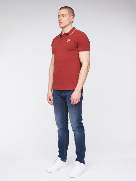 Henflare Polo Deep Red