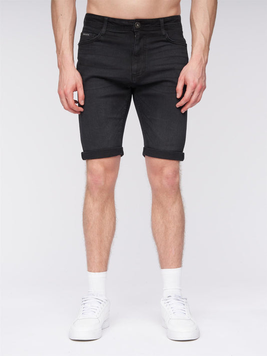 Flex Denim Shorts Black Wash