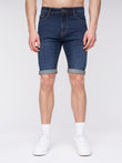 Flex Denim Shorts Dark Wash