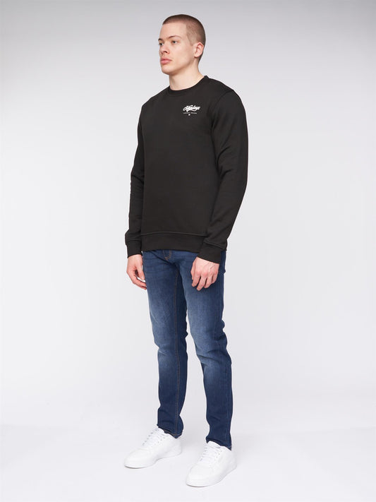 Scripthen Crew Sweat Black