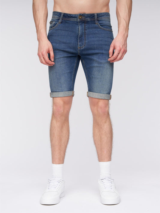 Flex Denim Shorts Stone Wash