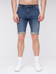 Flex Denim Shorts Stone Wash