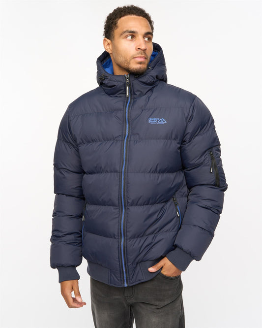 Thinker Puffer Bomber Jacket Navy