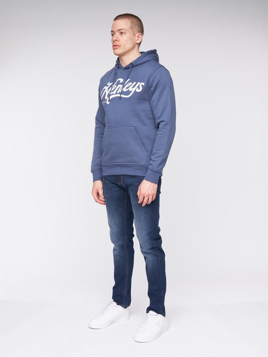 Scripthen Hoodie Deep Blue