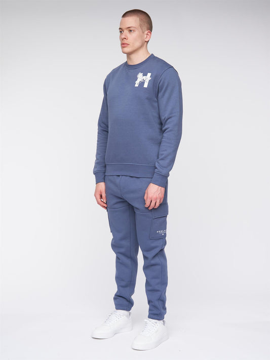 Morehen Crew Sweat Deep Blue